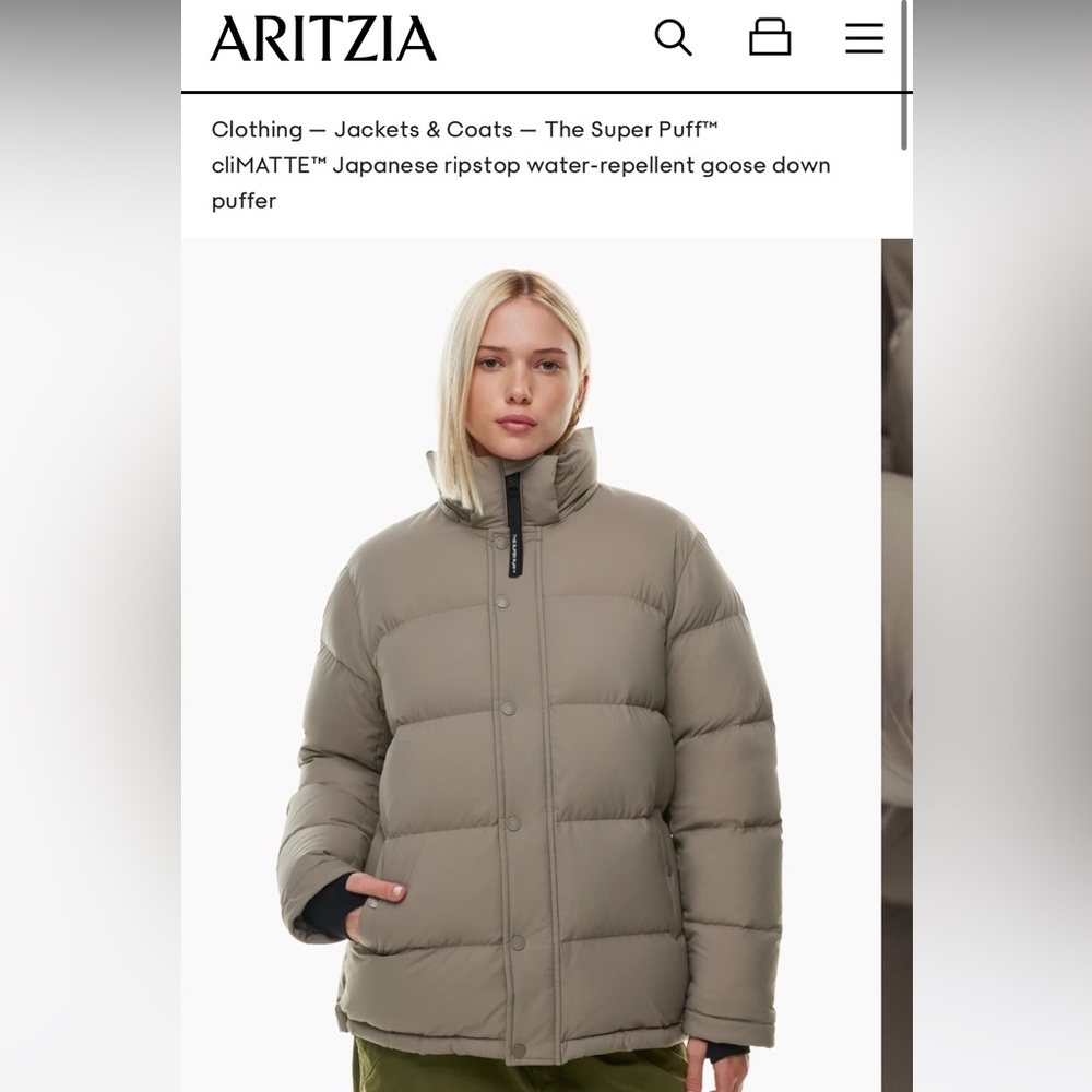 TNA Super Puff - size XS, worn once.